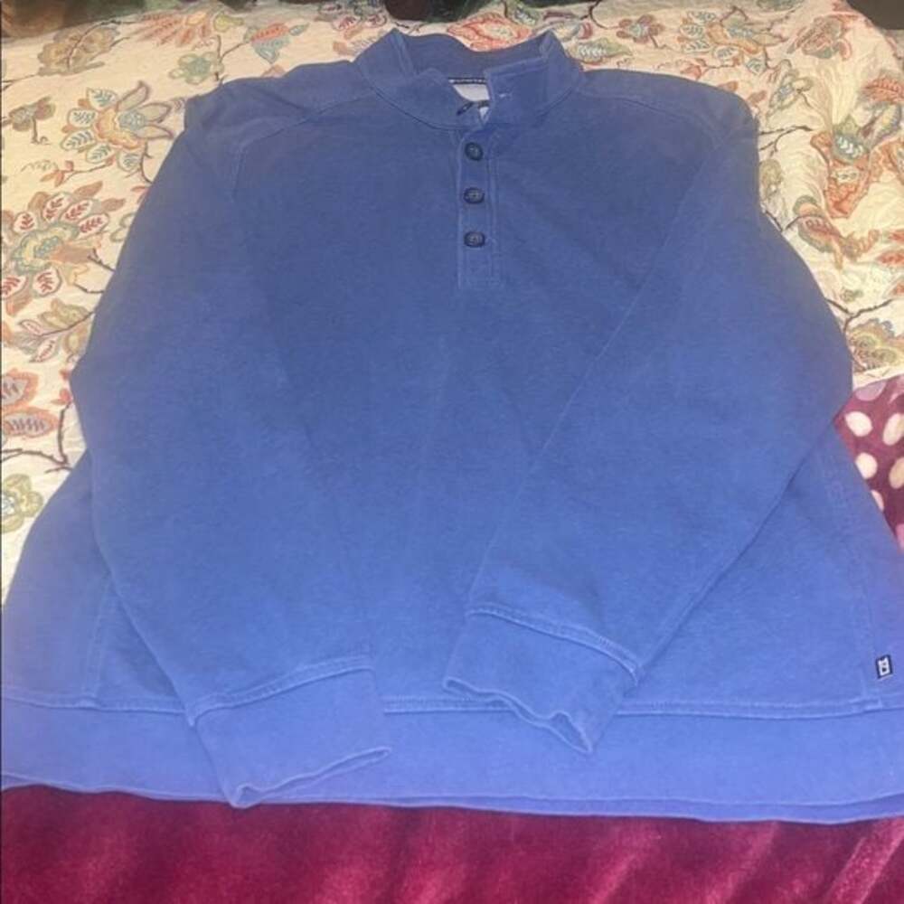 Cutter & Buck Saturday Cotton Blend Mens Mock Pullover Sweatshirt XL